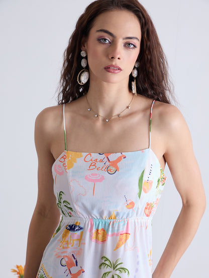 Lily Back Tie Midi Dress