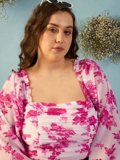 Bishop Sleeve Ruched Top