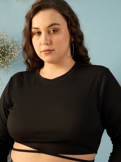 Tie up Waist Crop Top