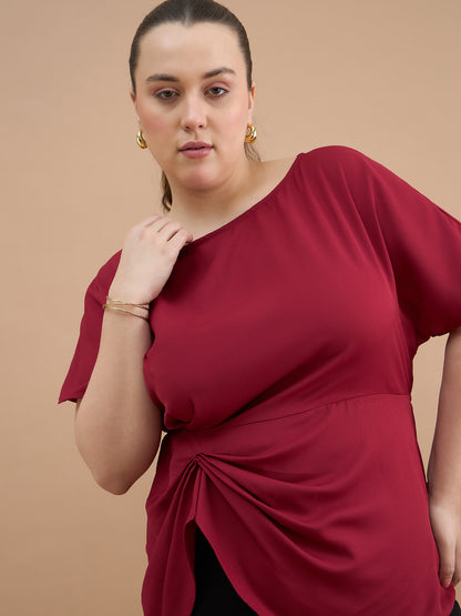 Draped Waist Top