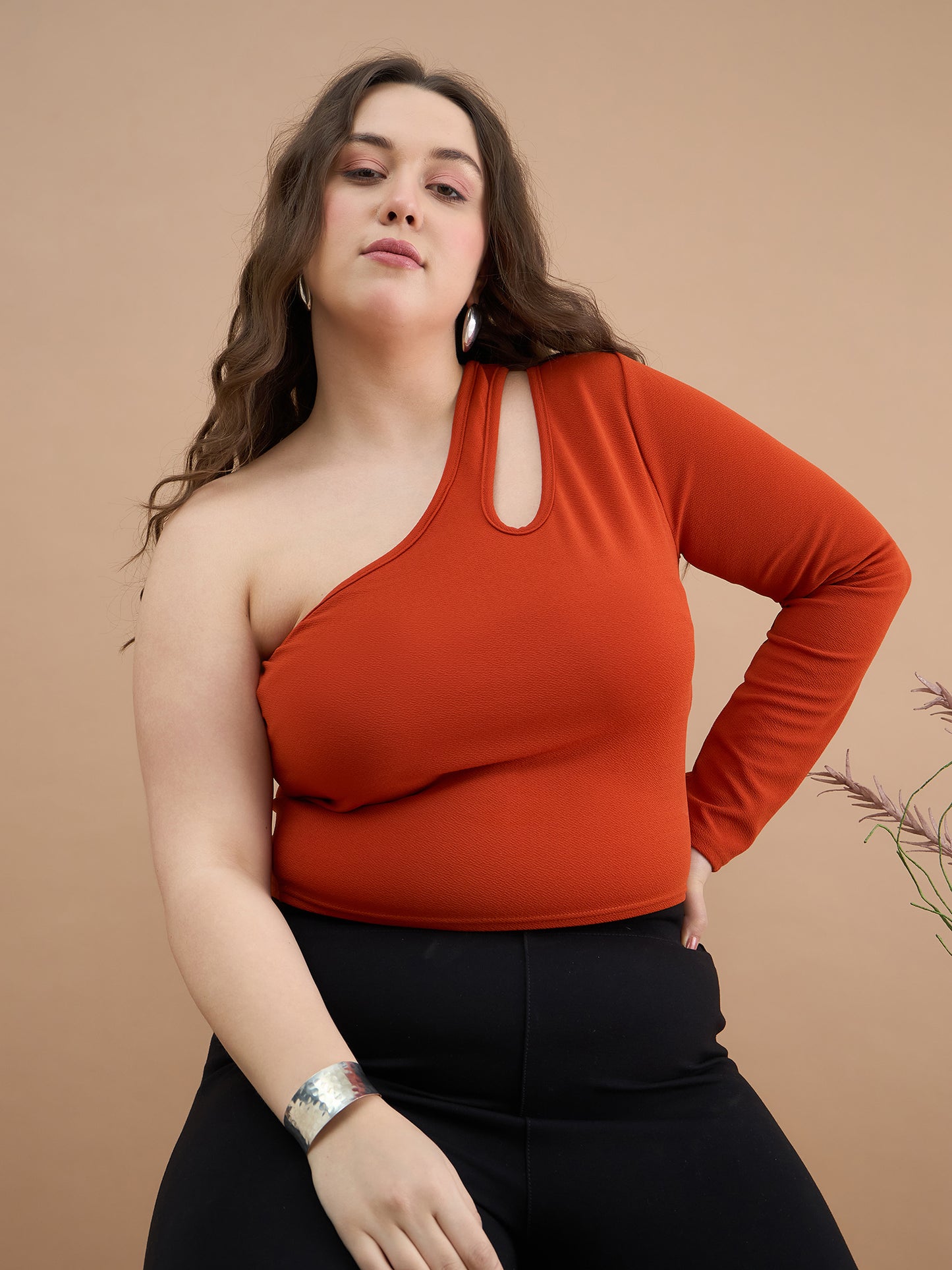 Asymmetrical Neckline Top