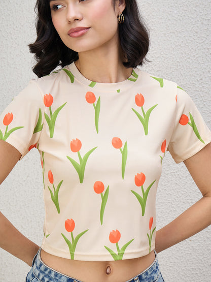 TULIP CROPPED T-SHIRT