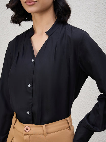 SOLID DIAMOND  BUTTON SHIRT