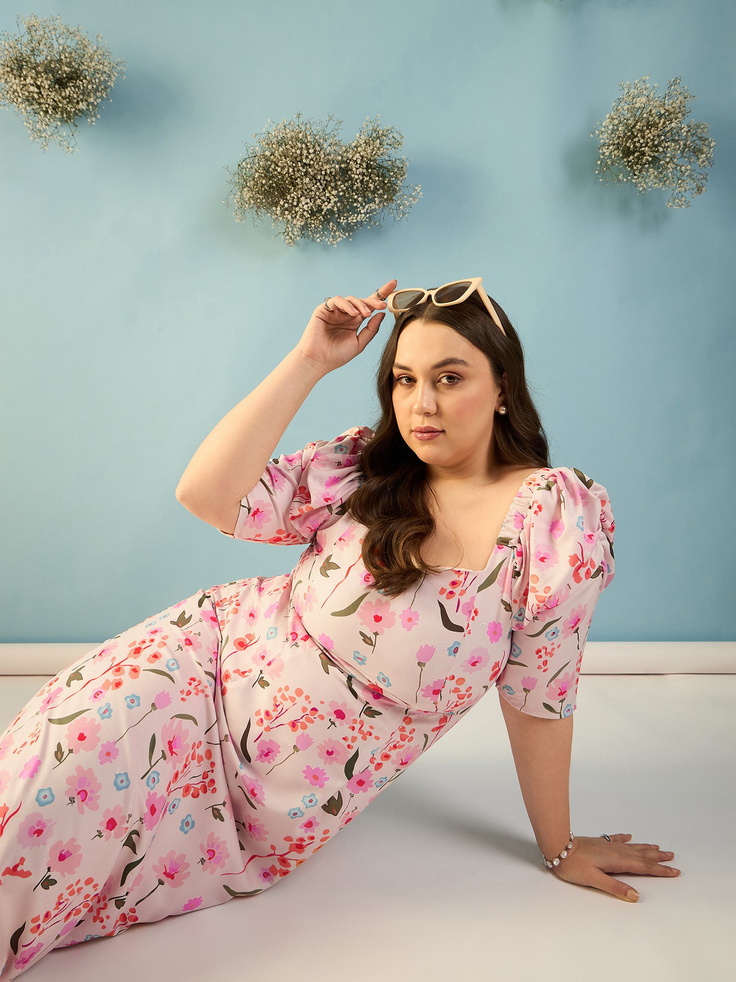 Puff Sleeves A-line Dress