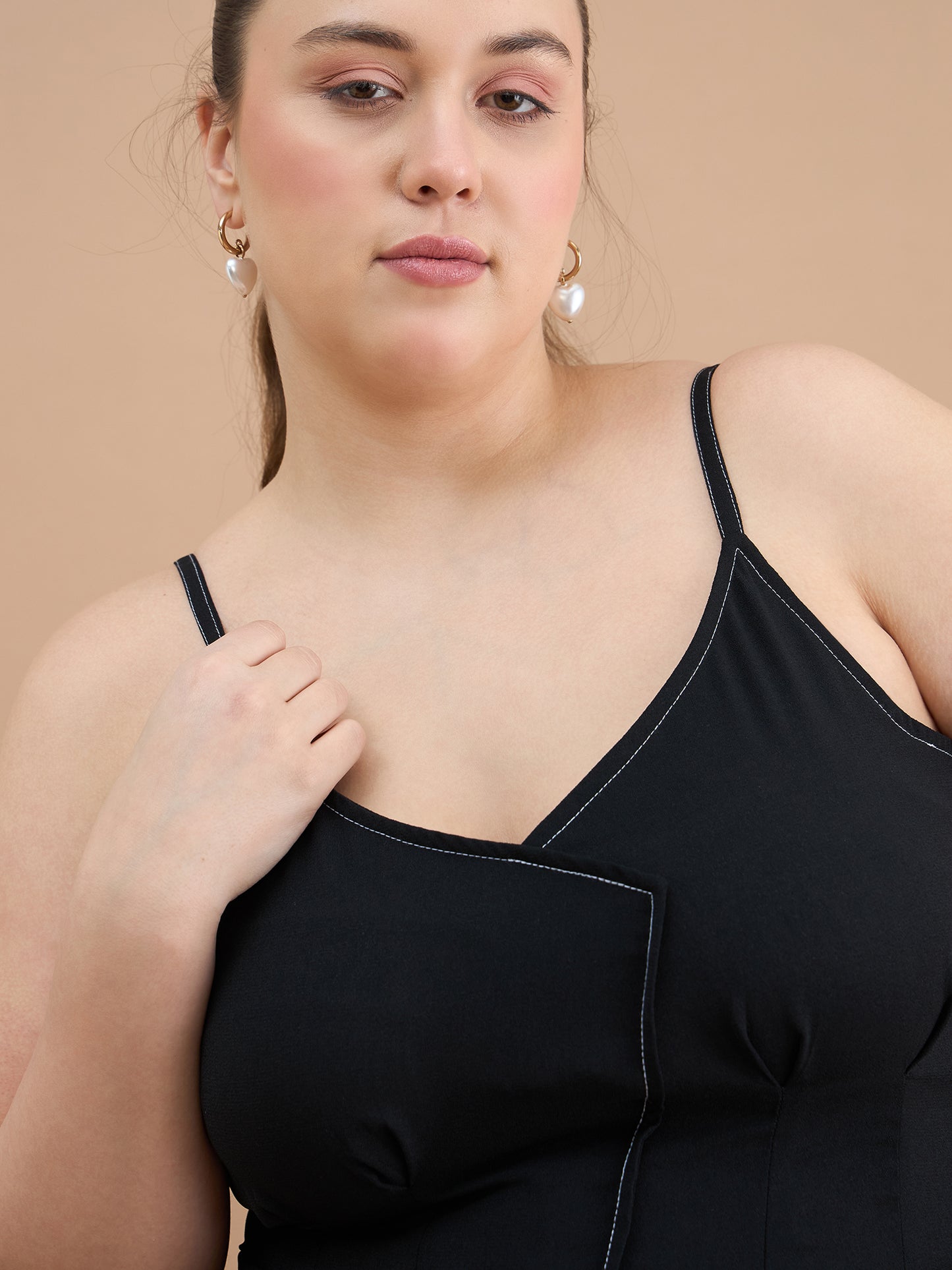 Asymmetrical Hem Peplum Top