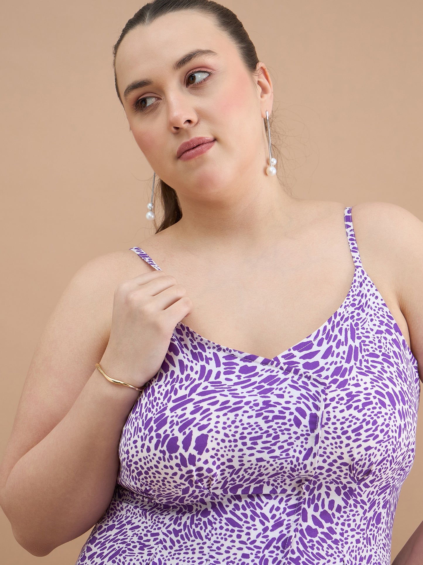 Asymmetrical Hem Peplum Top