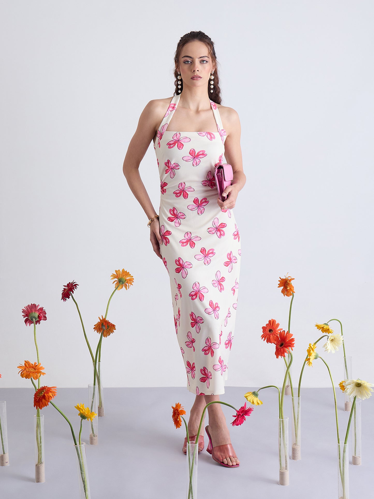 Nile Halter Neck Bodycon Dress