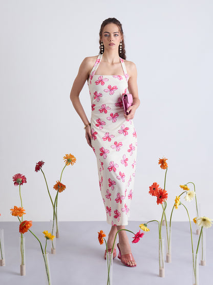 Nile Halter Neck Bodycon Dress