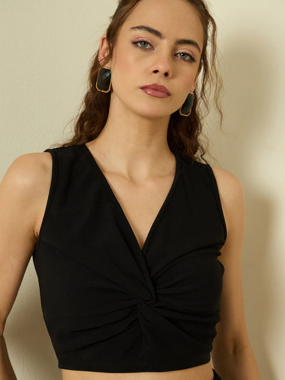 Hyper Texture Twist Knot Top