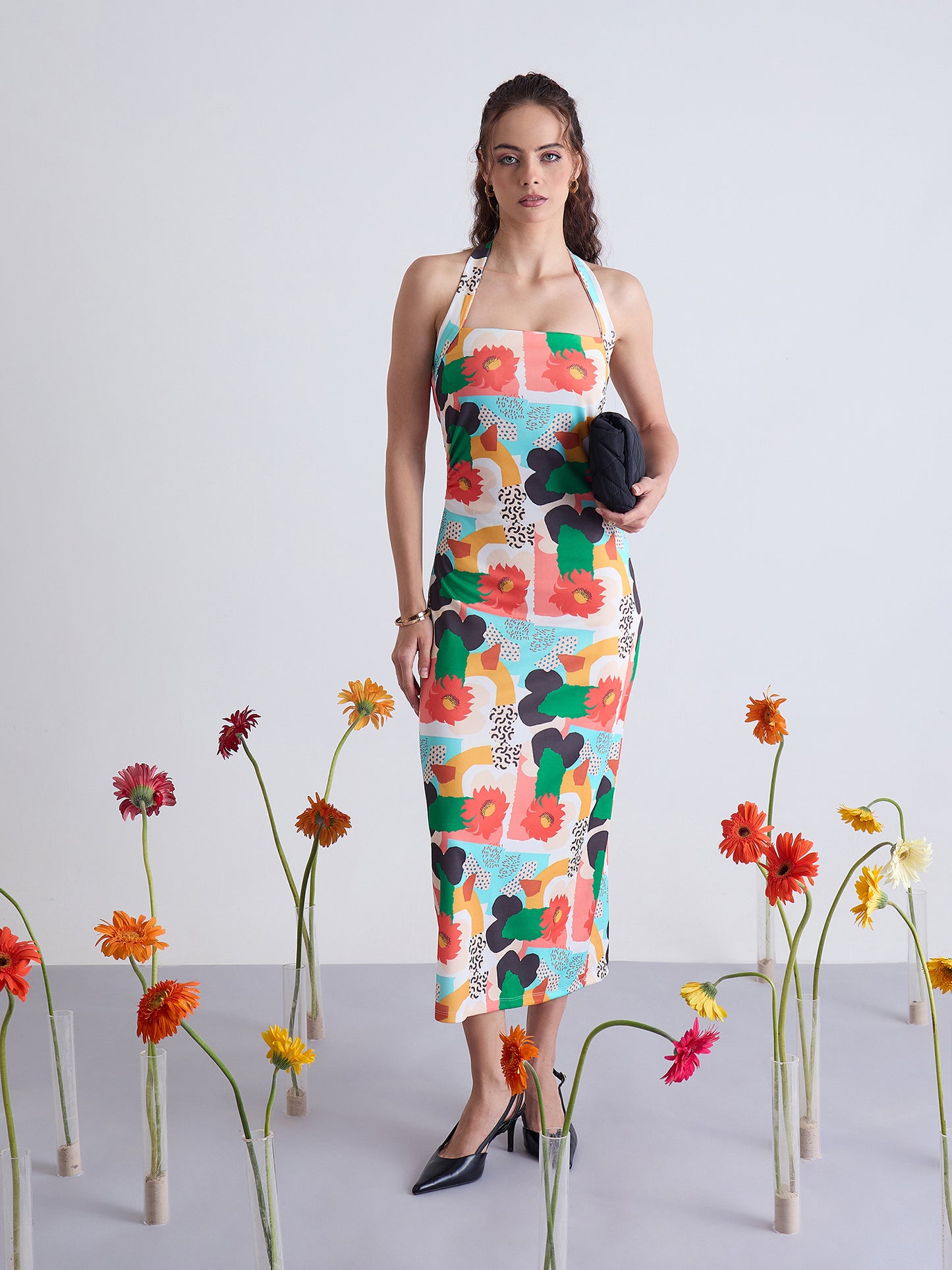 Nile Halter Neck Bodycon Dress