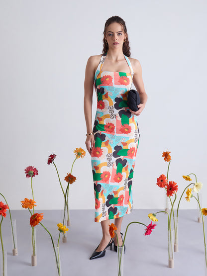 Nile Halter Neck Bodycon Dress