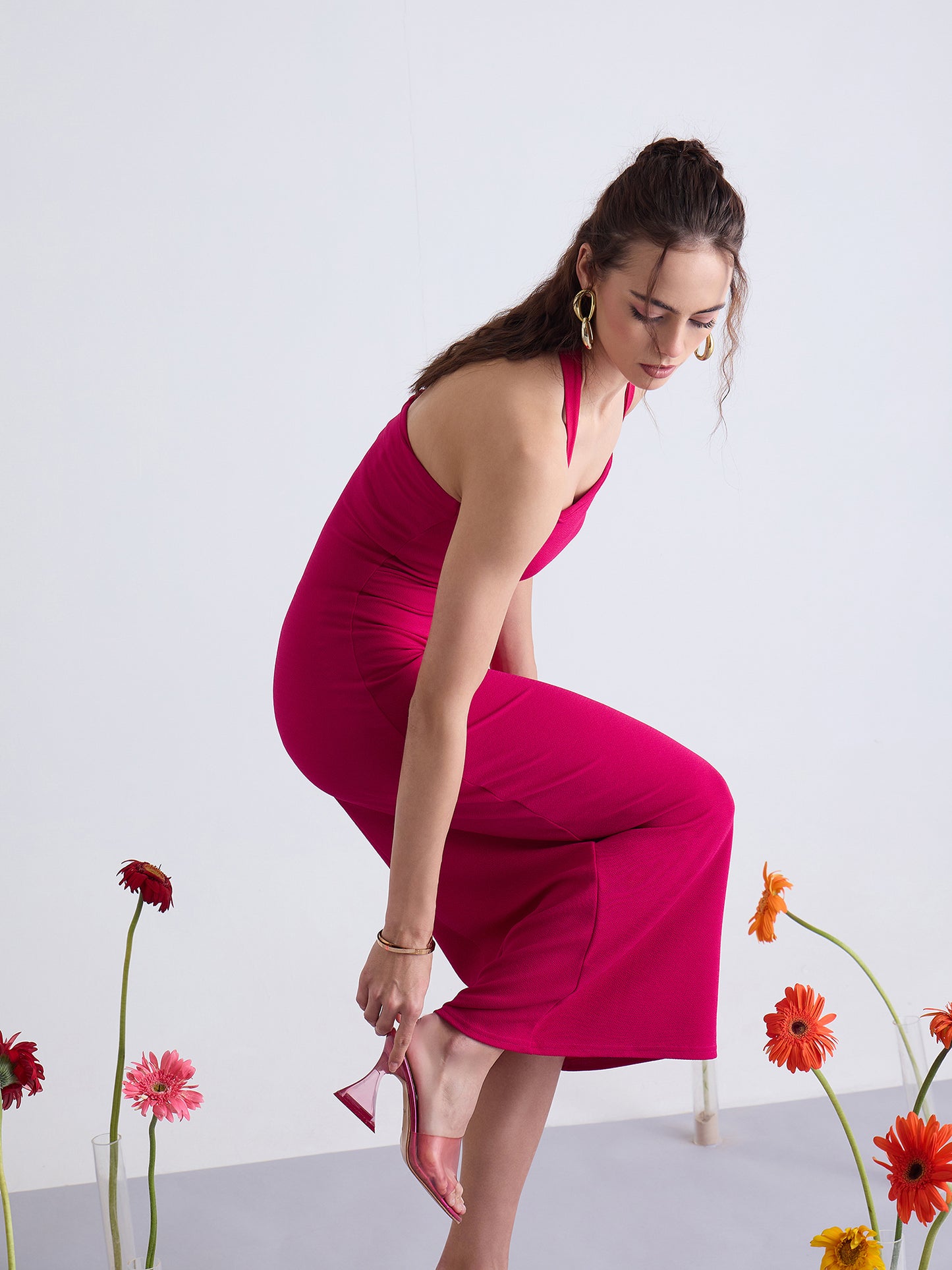 Nile Halter Neck Bodycon Dress