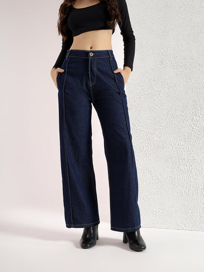 HIGH RISE WIDE LEG JEANS