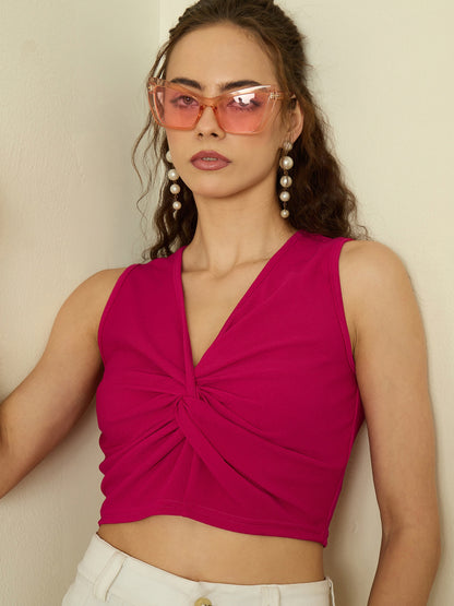 Hyper Texture Twist Knot Top