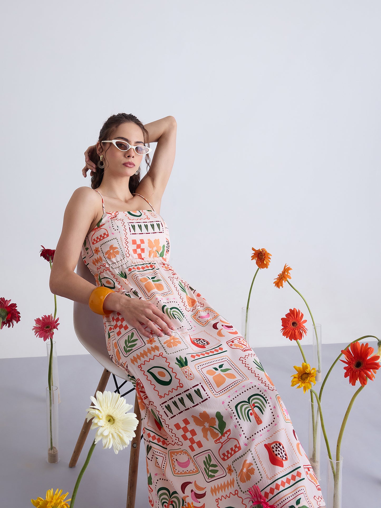 Lily Back Tie Midi Dress