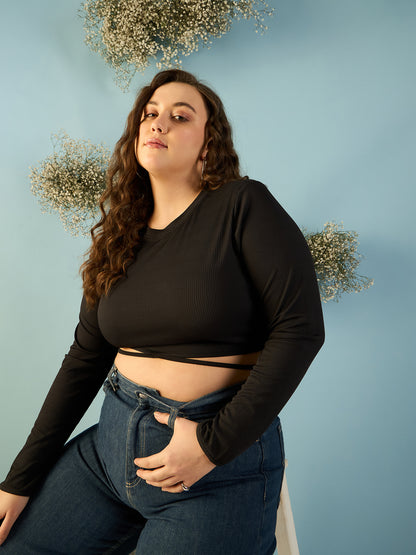 Tie up Waist Crop Top