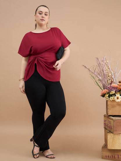 Draped Waist Top