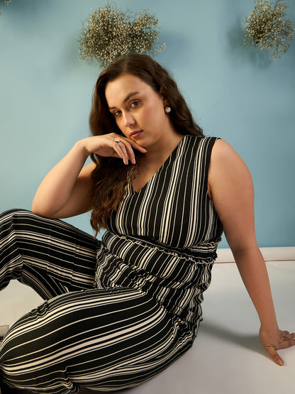 Sleeveless Striped Co-ord Set