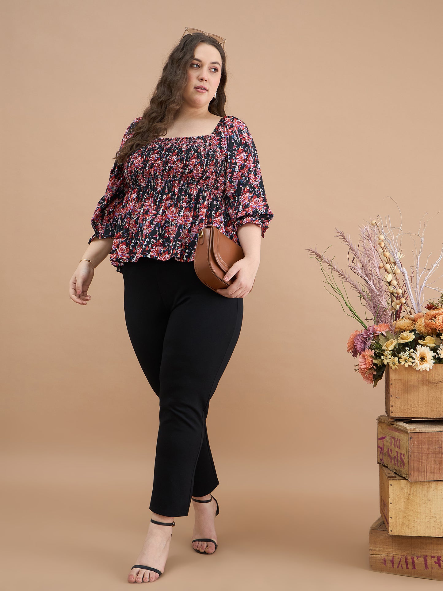Smoked Peplum Top