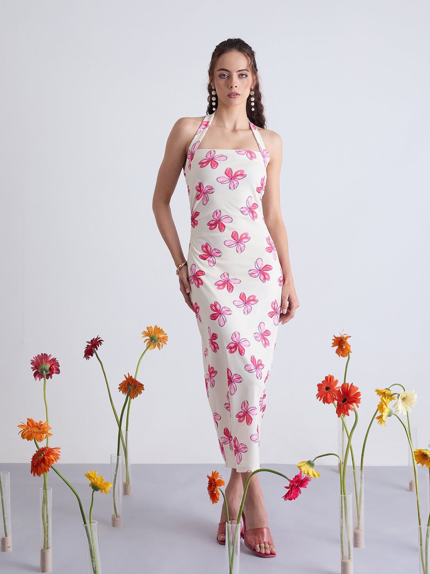 Nile Halter Neck Bodycon Dress