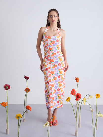 Nile Halter Neck Bodycon Dress