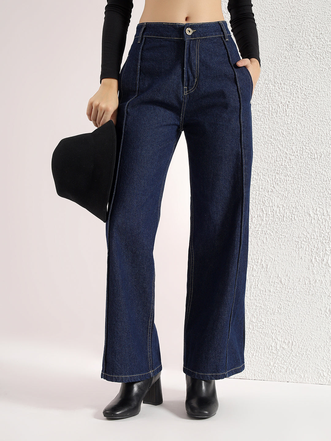 HIGH RISE WIDE LEG JEANS