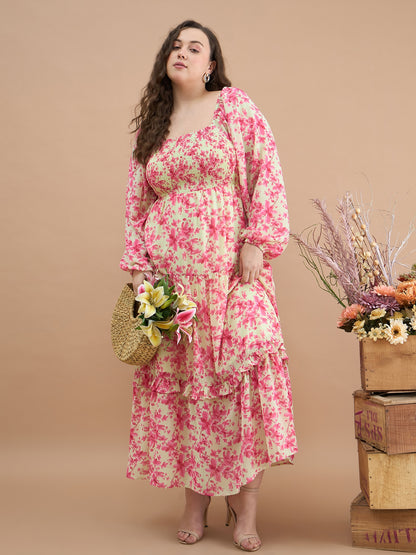 Tiered maxi dress