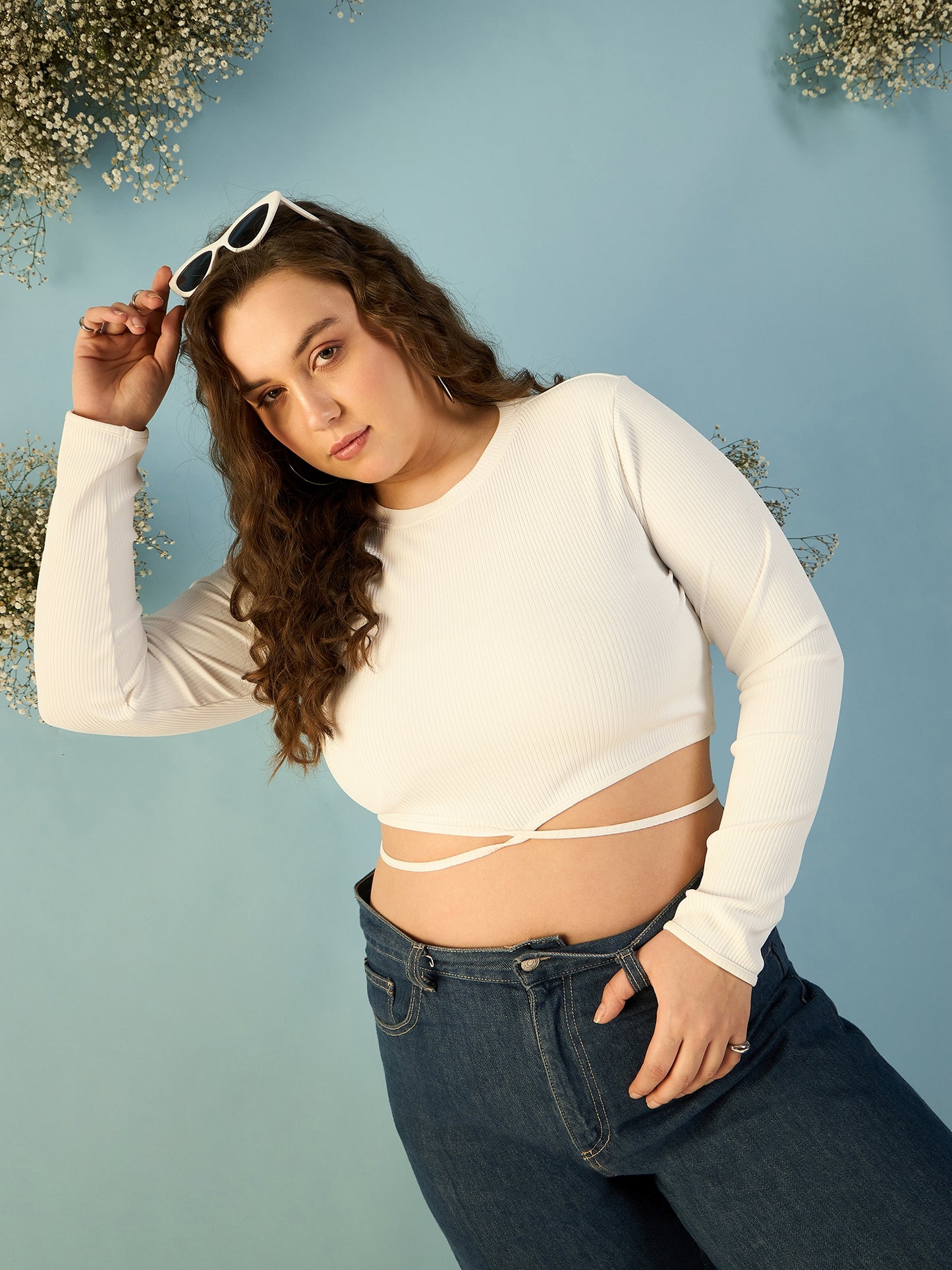 Tie up Waist Crop Top