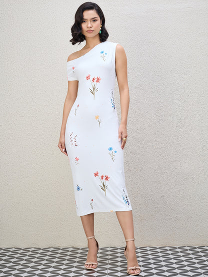 ONE SHOULDER DROP DRESS