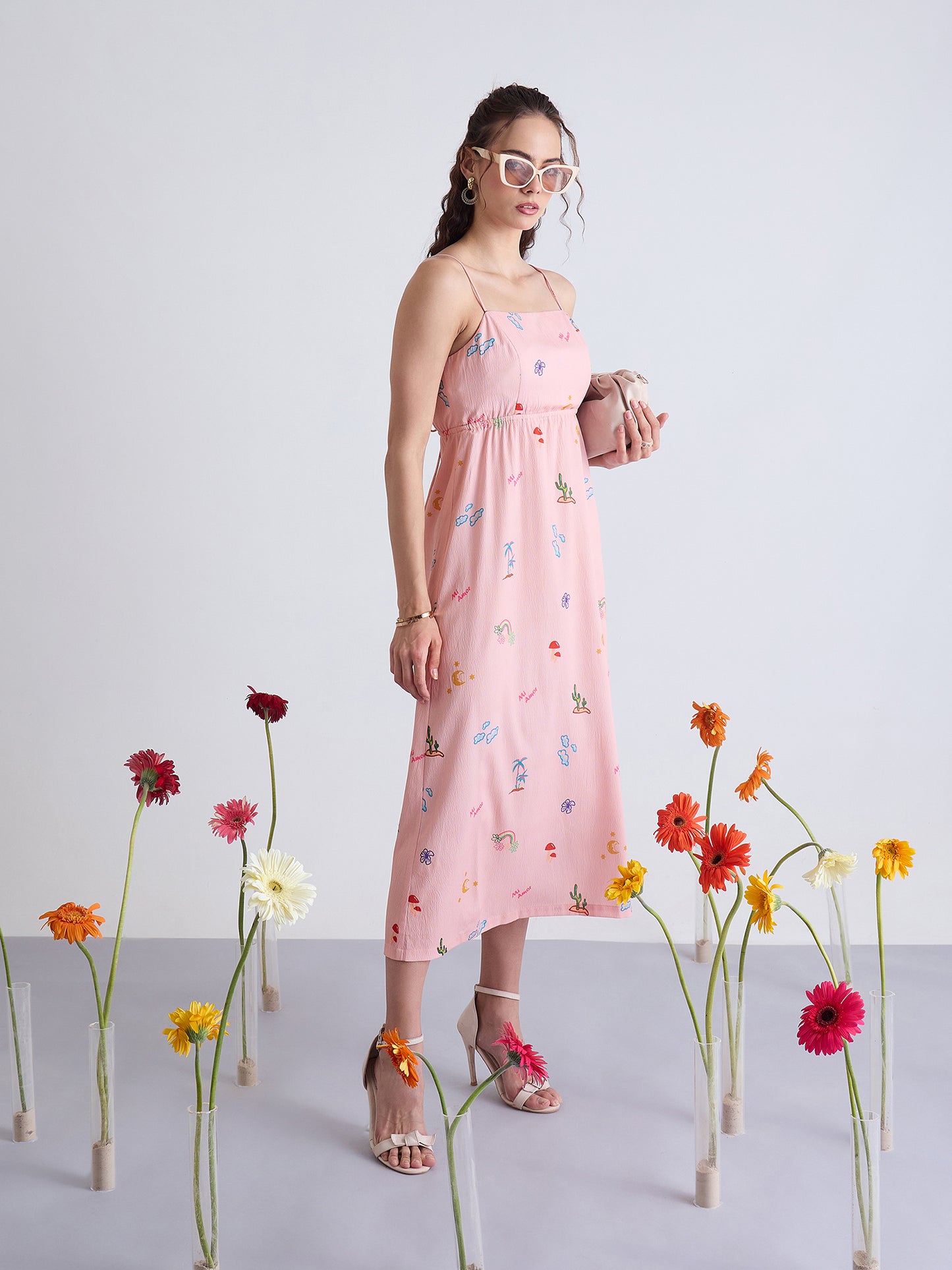 Lily Back Tie Midi Dress