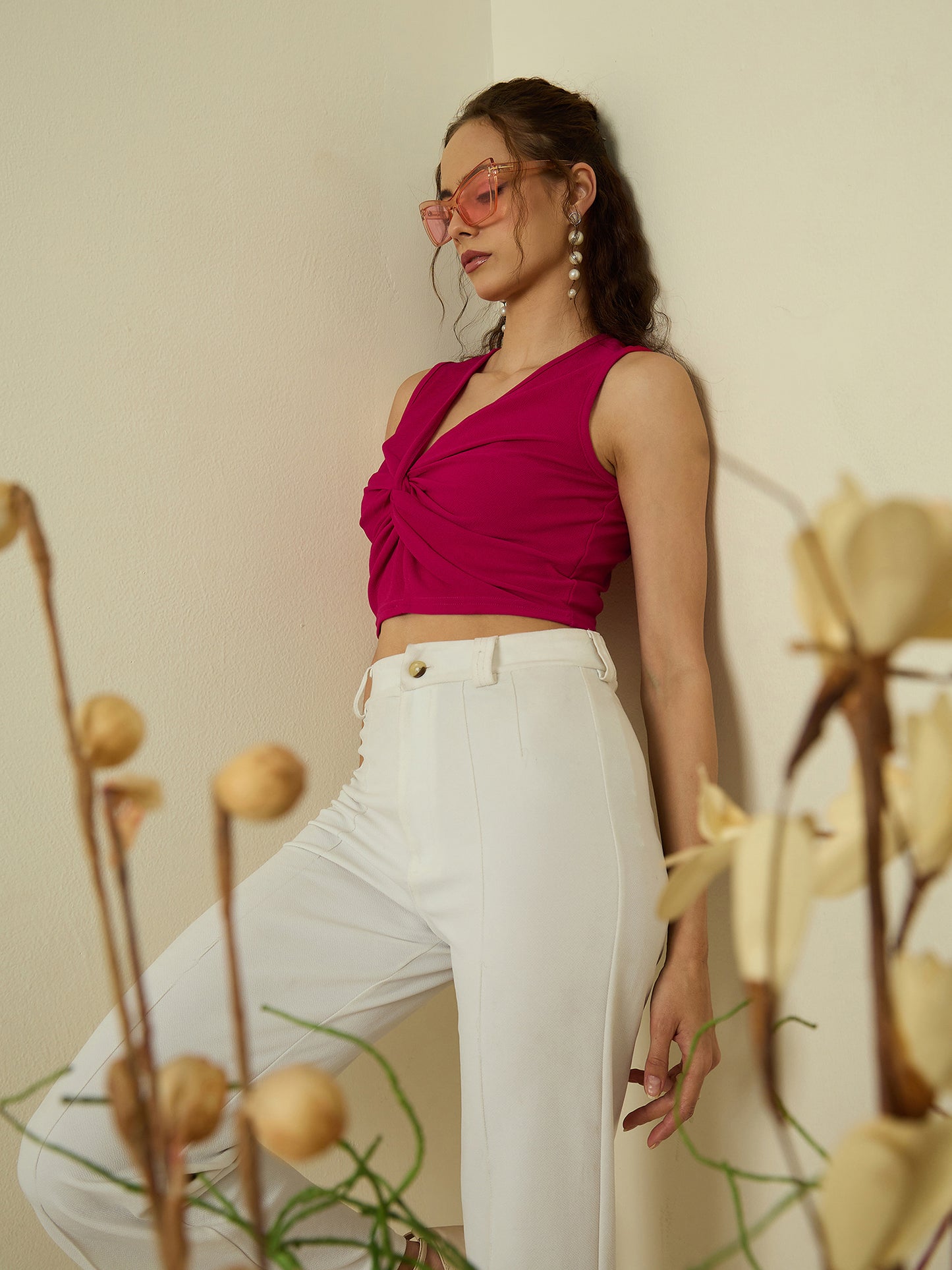 Hyper Texture Twist Knot Top