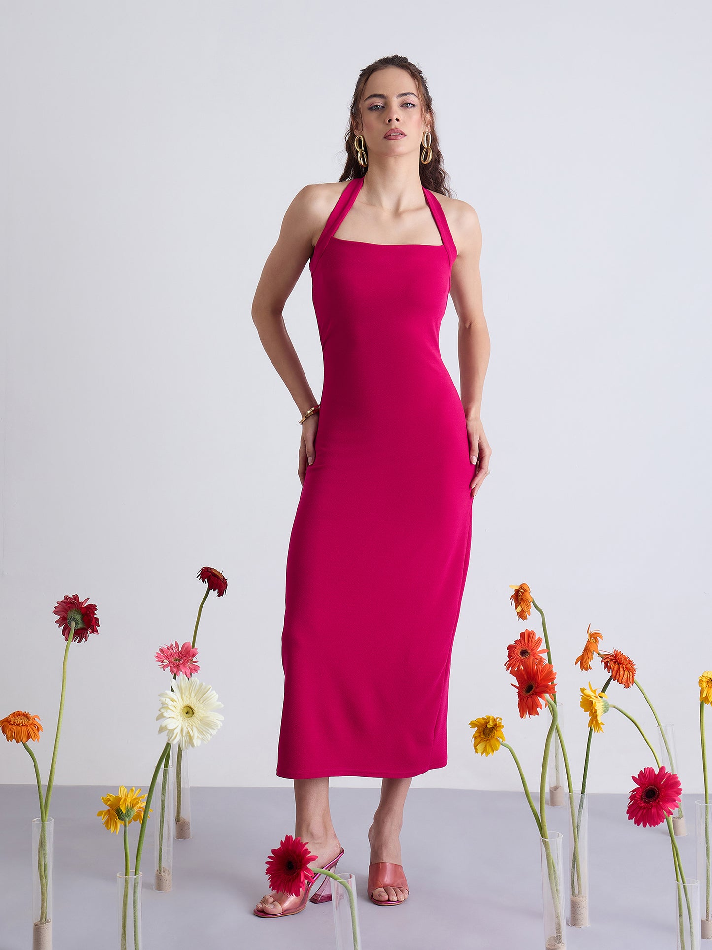 Nile Halter Neck Bodycon Dress