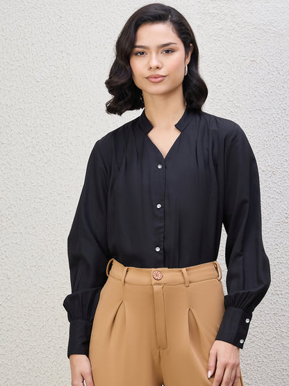 SOLID DIAMOND  BUTTON SHIRT