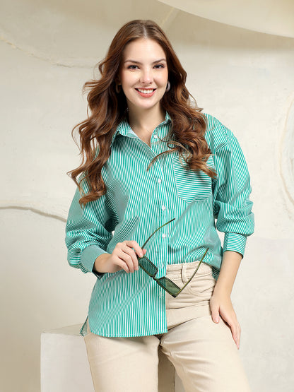 LONGLINE LINEN SHIRT