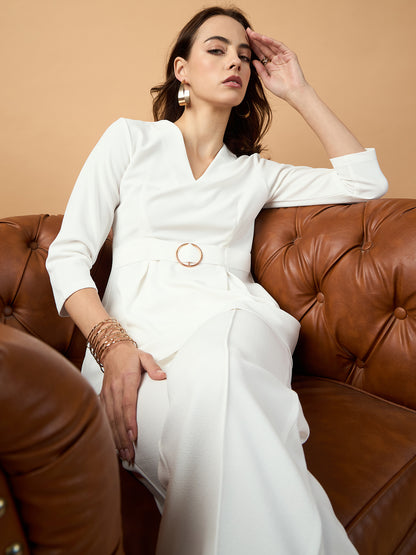 Solid Peplum Co-ords