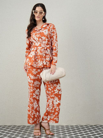 EVOLET BELTED CO-ORD SET