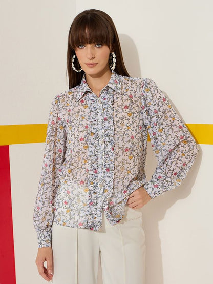 Long Sleeve Frill Shirt