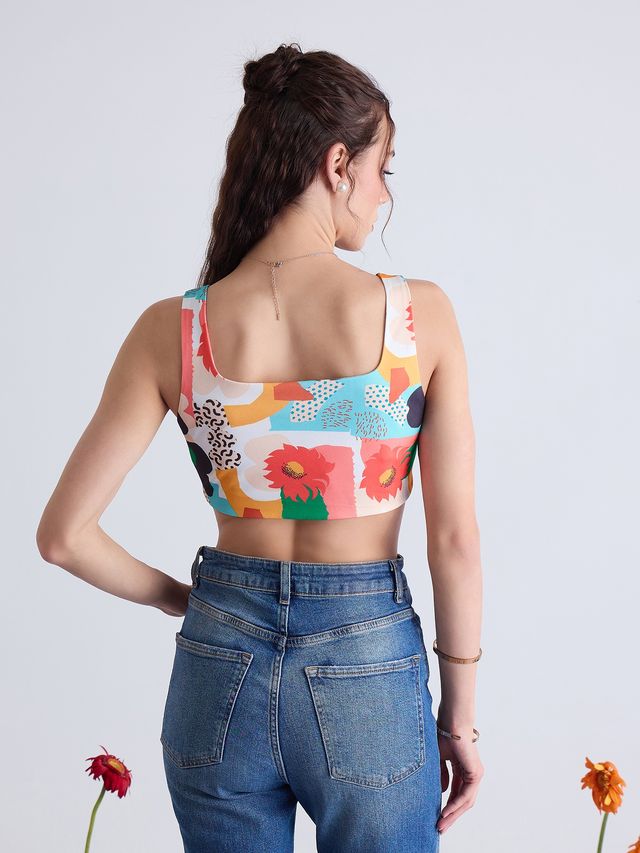 Asymmetrical Hem Bustier To