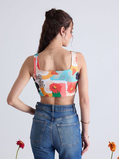 Asymmetrical Hem Bustier To