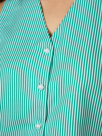 Stripes Waistcoat Top