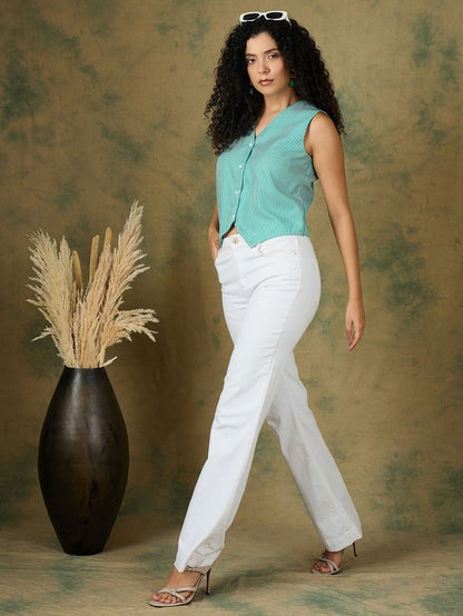 Stripes Waistcoat Top