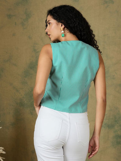 Stripes Waistcoat Top