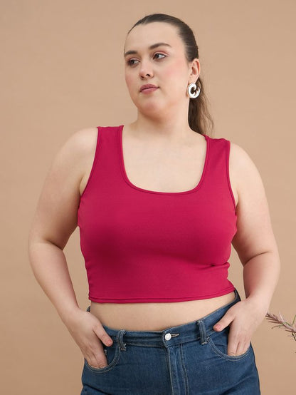 Women Fitted Crop Top