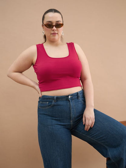 Women Fitted Crop Top