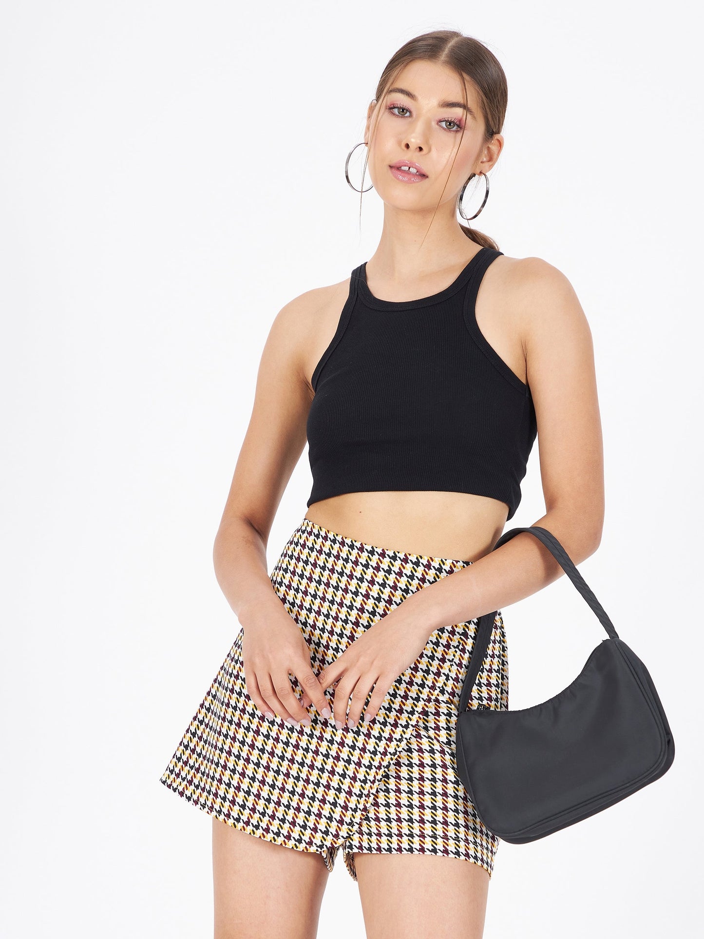 Printed Crepe Wrap Around Shorts