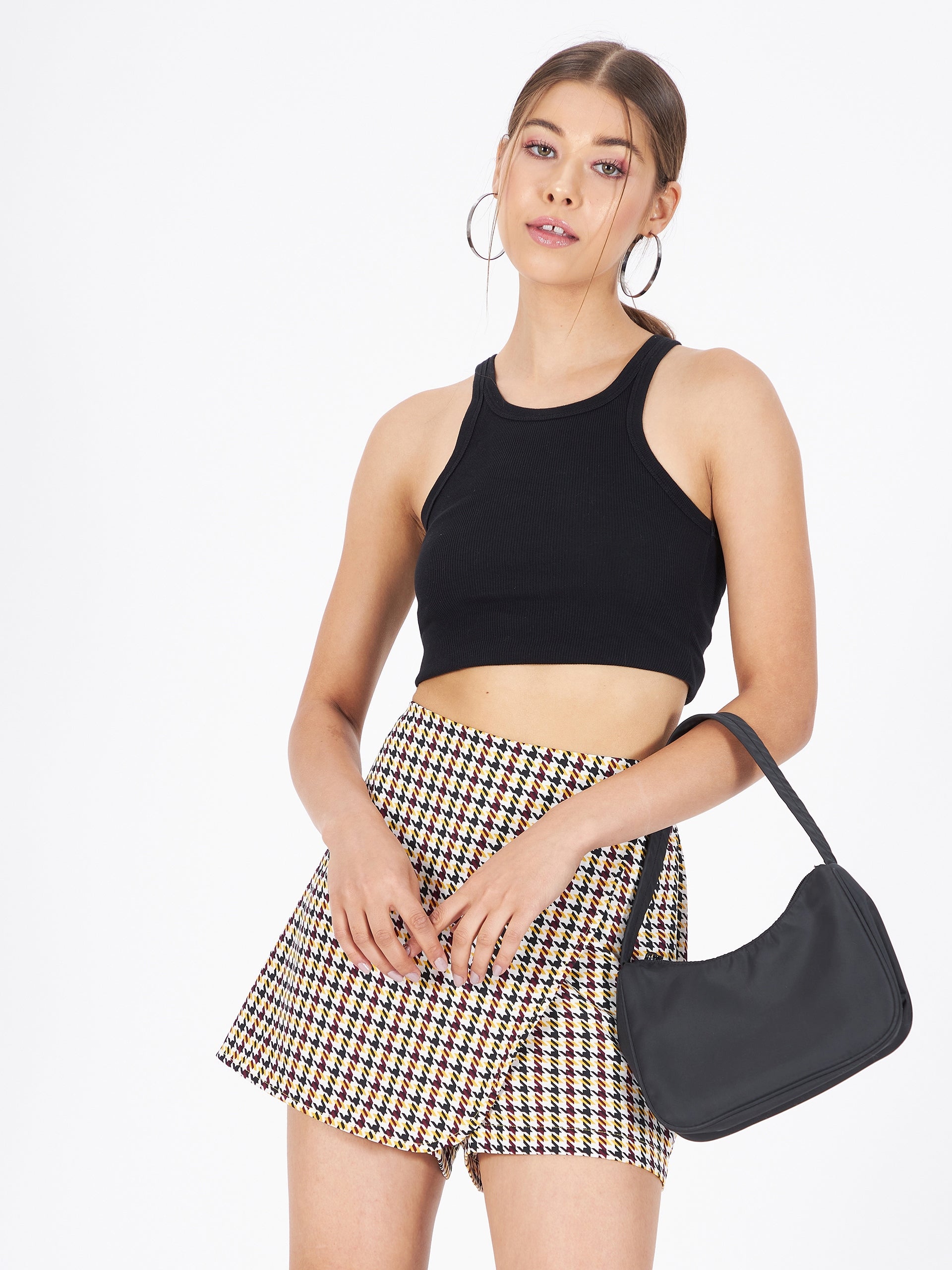 Printed Crepe Wrap Around Shorts