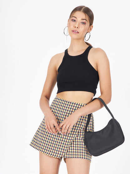 Printed Crepe Wrap Around Shorts