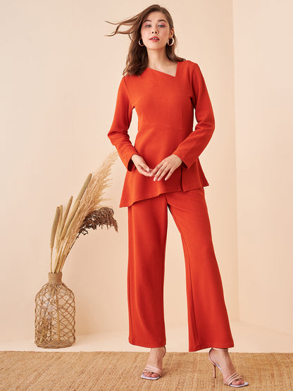 Solid Burnt Orange Co-ords