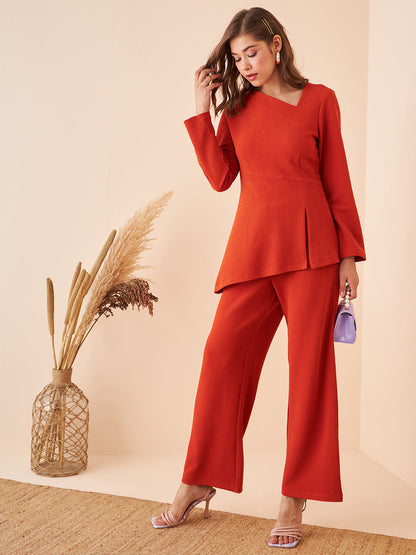 Solid Burnt Orange Co-ords