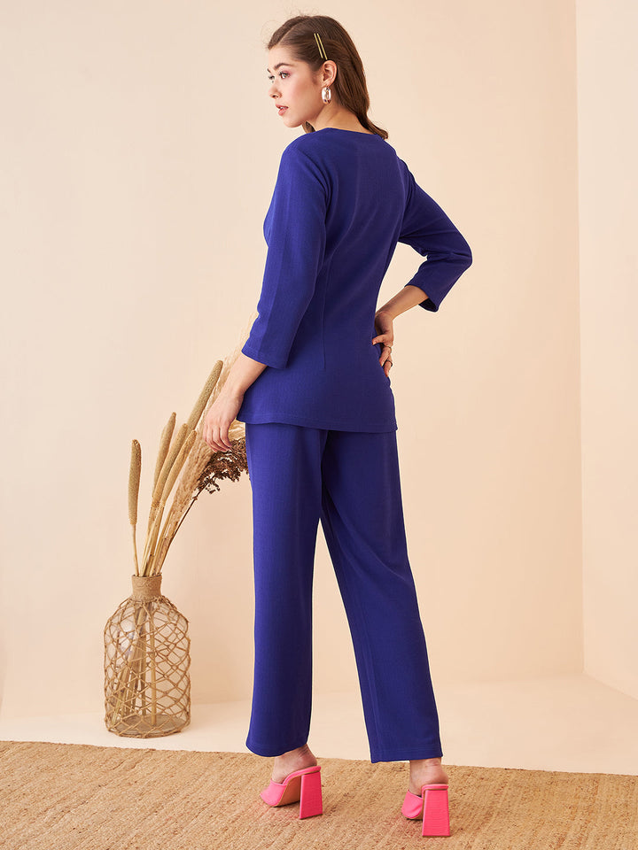 Solid Peplum Co-ords
